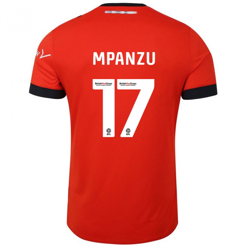 Bambino Maglia Pelly Ruddock Mpanzu #17 Arancione Nero Kit Gara Home 2024/25 Maglietta