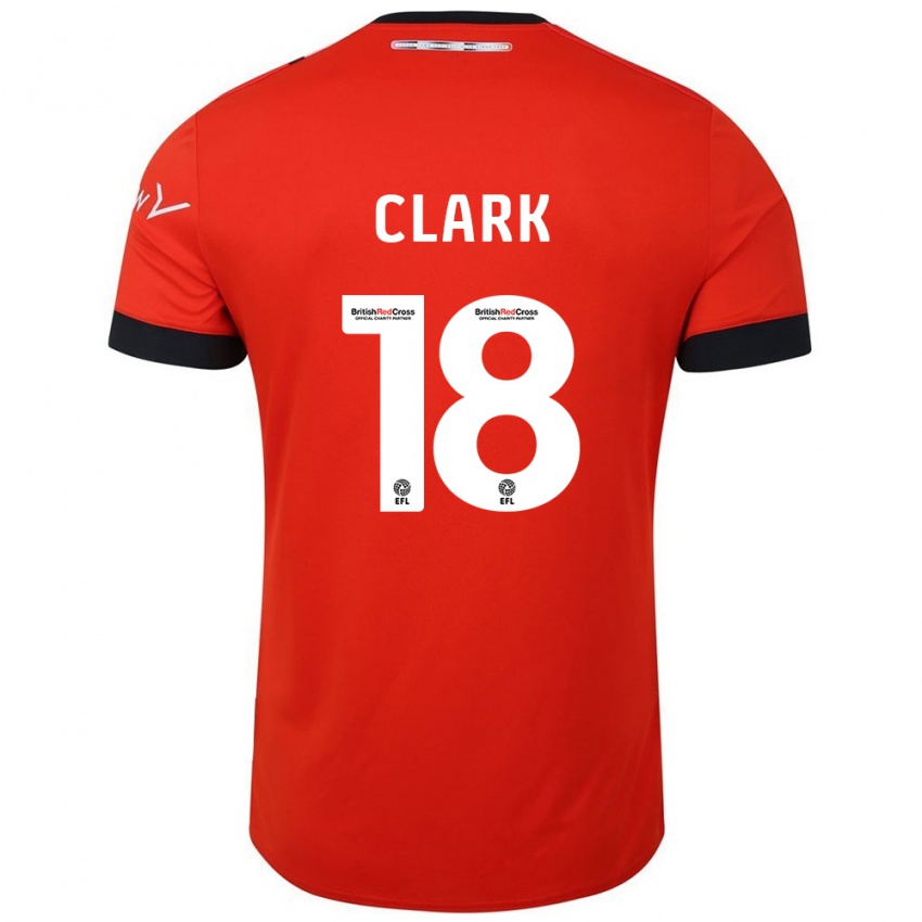 Bambino Maglia Jordan Clark #18 Arancione Nero Kit Gara Home 2024/25 Maglietta