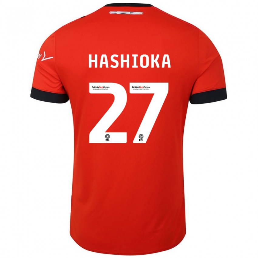 Bambino Maglia Daiki Hashioka #27 Arancione Nero Kit Gara Home 2024/25 Maglietta