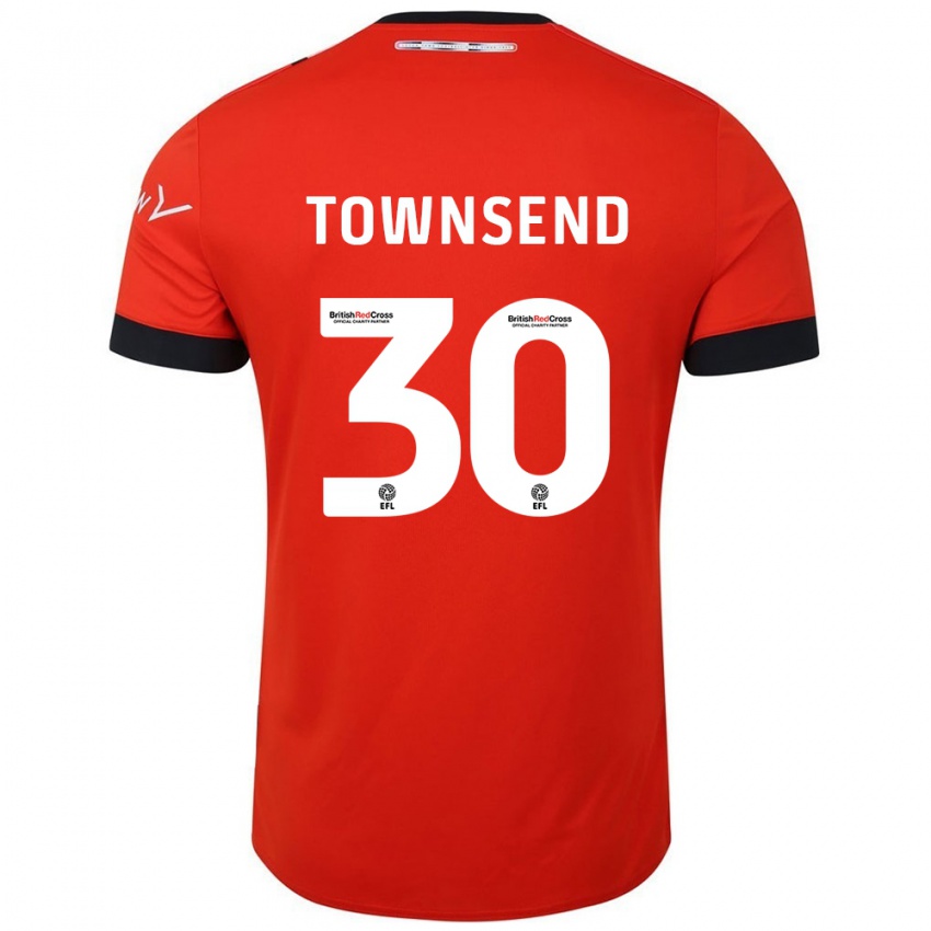 Bambino Maglia Andros Townsend #30 Arancione Nero Kit Gara Home 2024/25 Maglietta