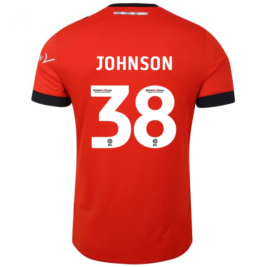 Bambino Maglia Joe Johnson #38 Arancione Nero Kit Gara Home 2024/25 Maglietta