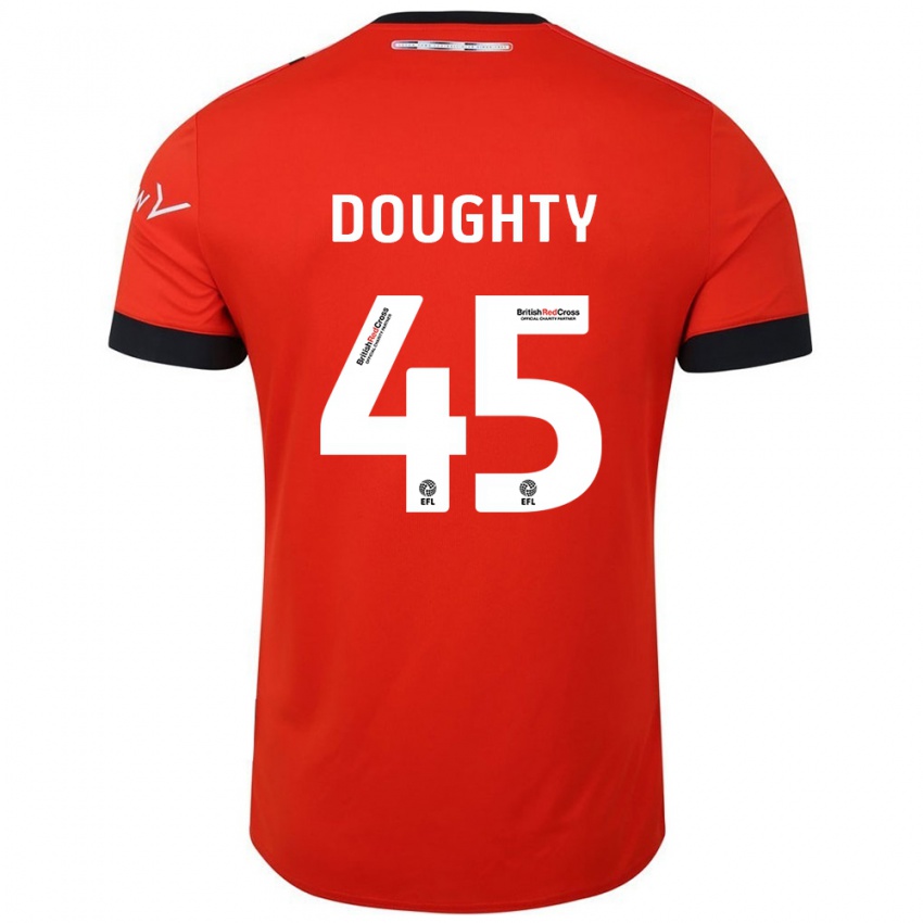 Bambino Maglia Alfie Doughty #45 Arancione Nero Kit Gara Home 2024/25 Maglietta