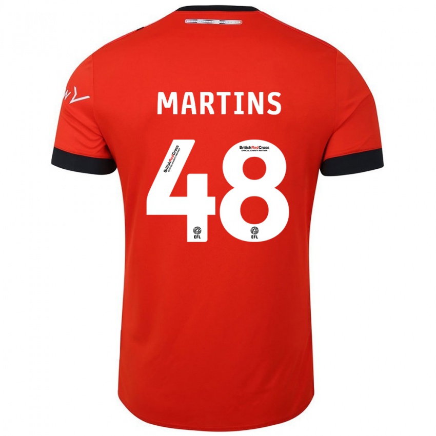 Bambino Maglia Dominic Dos Santos Martins #48 Arancione Nero Kit Gara Home 2024/25 Maglietta