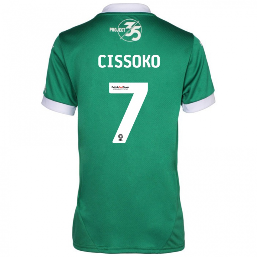 Bambino Maglia Ibrahim Cissoko #7 Verde Bianco Kit Gara Home 2024/25 Maglietta