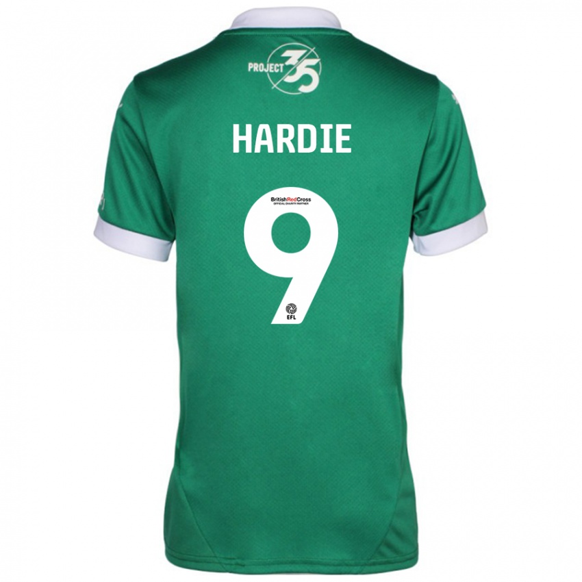 Bambino Maglia Ryan Hardie #9 Verde Bianco Kit Gara Home 2024/25 Maglietta