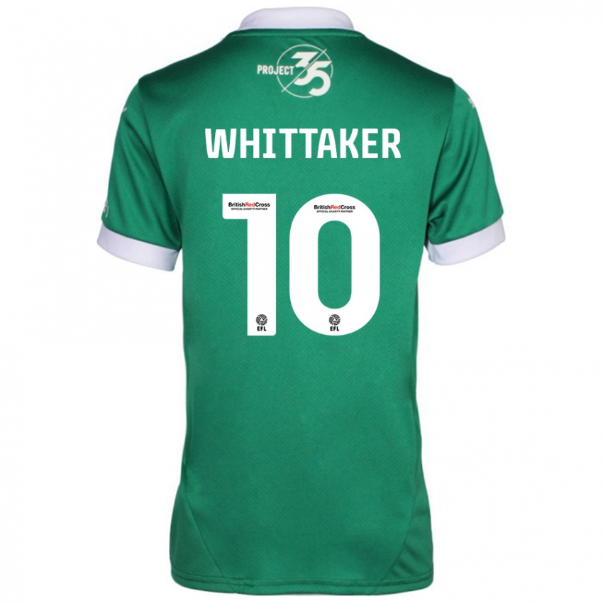 Bambino Maglia Morgan Whittaker #10 Verde Bianco Kit Gara Home 2024/25 Maglietta