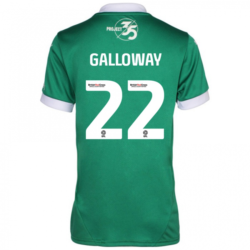 Bambino Maglia Brendan Galloway #22 Verde Bianco Kit Gara Home 2024/25 Maglietta