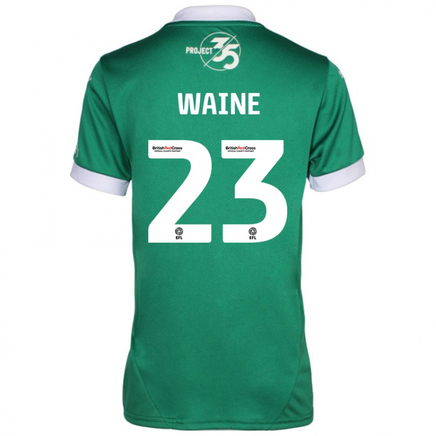 Bambino Maglia Ben Waine #23 Verde Bianco Kit Gara Home 2024/25 Maglietta