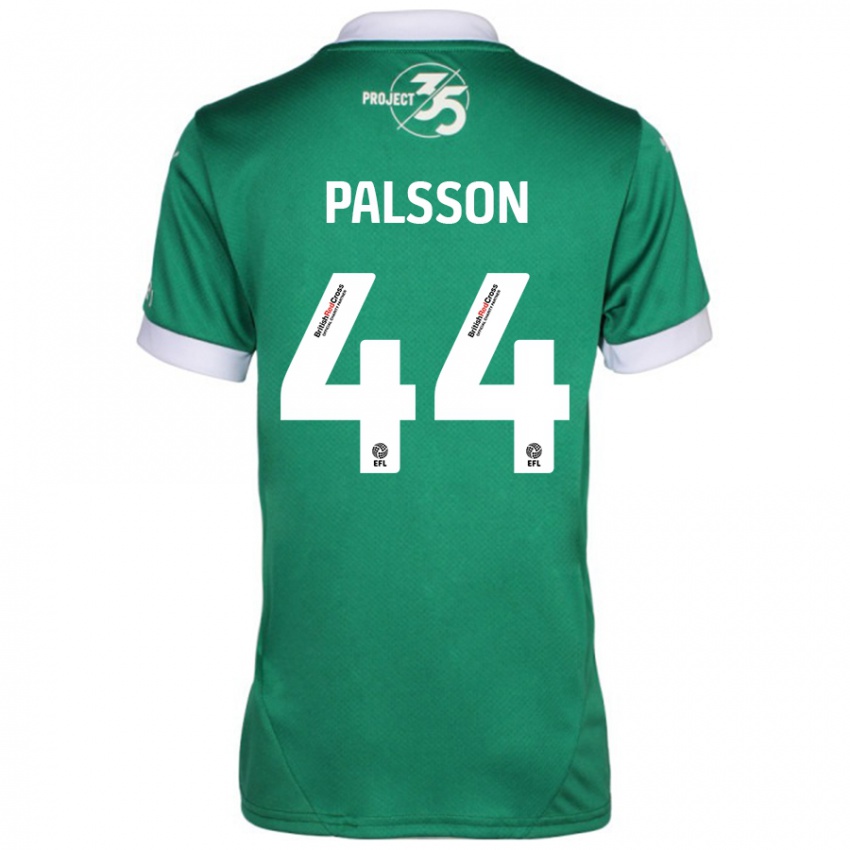 Bambino Maglia Victor Pálsson #44 Verde Bianco Kit Gara Home 2024/25 Maglietta