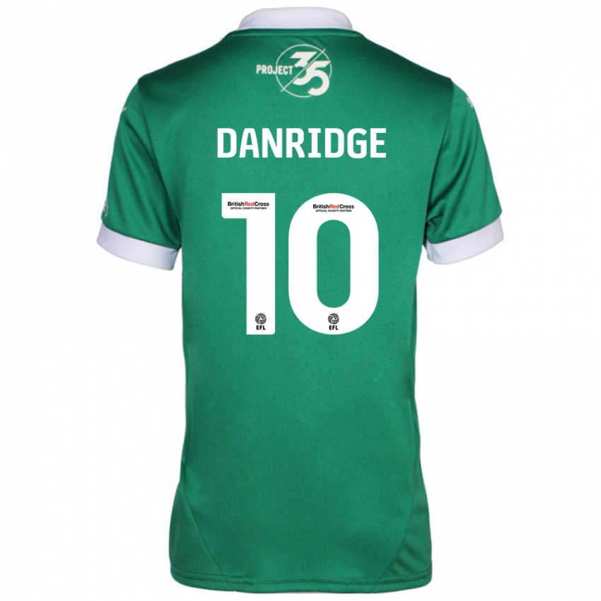 Bambino Maglia Rebecca Danridge #10 Verde Bianco Kit Gara Home 2024/25 Maglietta