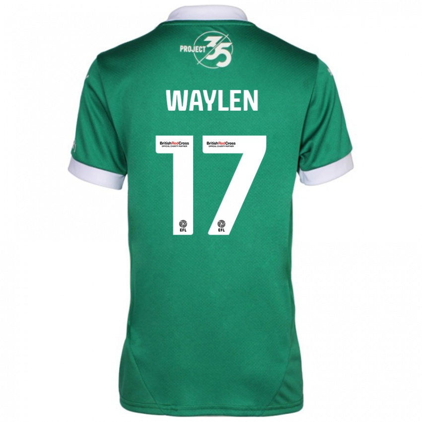 Bambino Maglia Libby Waylen #17 Verde Bianco Kit Gara Home 2024/25 Maglietta