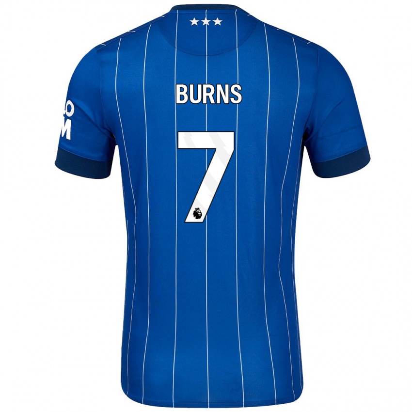 Bambino Maglia Wes Burns #7 Blu Navy Kit Gara Home 2024/25 Maglietta