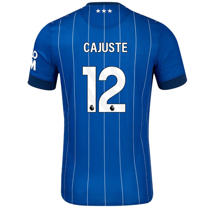 Bambino Maglia Jens Cajuste #12 Blu Navy Kit Gara Home 2024/25 Maglietta