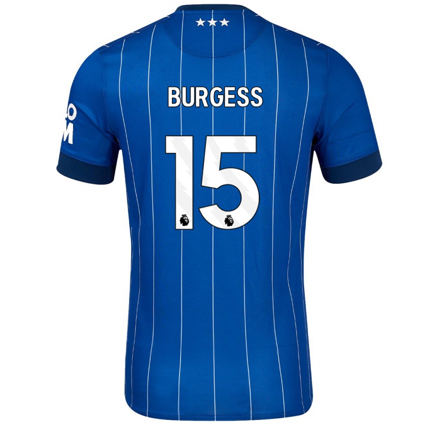 Bambino Maglia Cameron Burgess #15 Blu Navy Kit Gara Home 2024/25 Maglietta