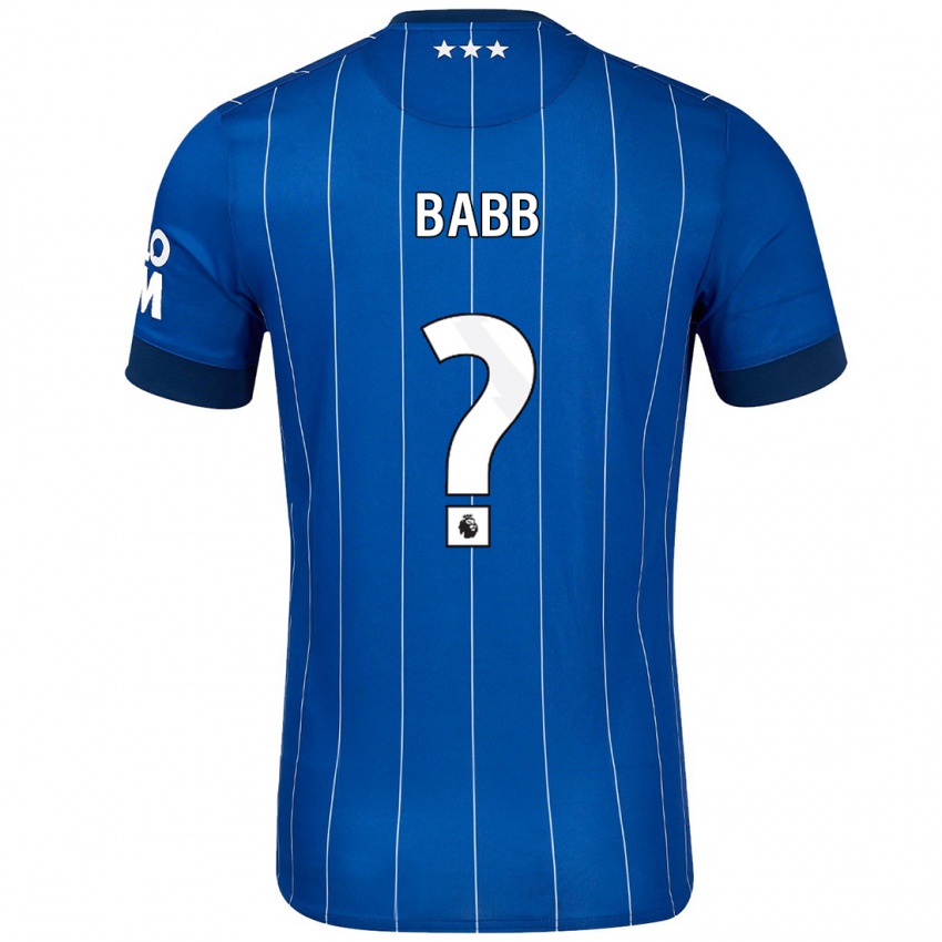 Bambino Maglia Daniel Babb #0 Blu Navy Kit Gara Home 2024/25 Maglietta