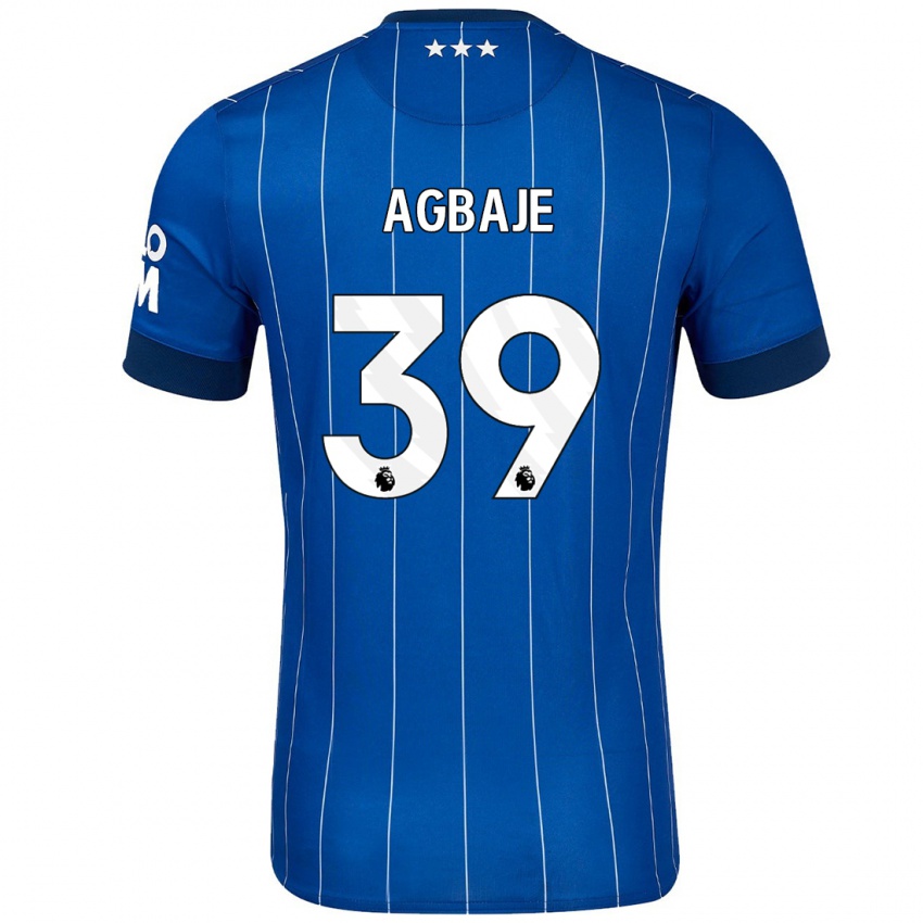 Bambino Maglia Edwin Agbaje #39 Blu Navy Kit Gara Home 2024/25 Maglietta