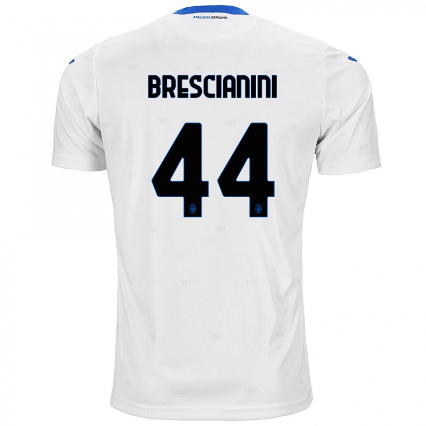 Bambino Maglia Marco Brescianini #44 Bianco Kit Gara Away 2024/25 Maglietta