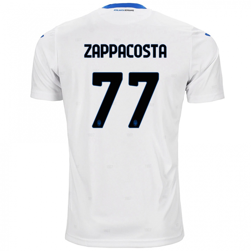 Bambino Maglia Davide Zappacosta #77 Bianco Kit Gara Away 2024/25 Maglietta