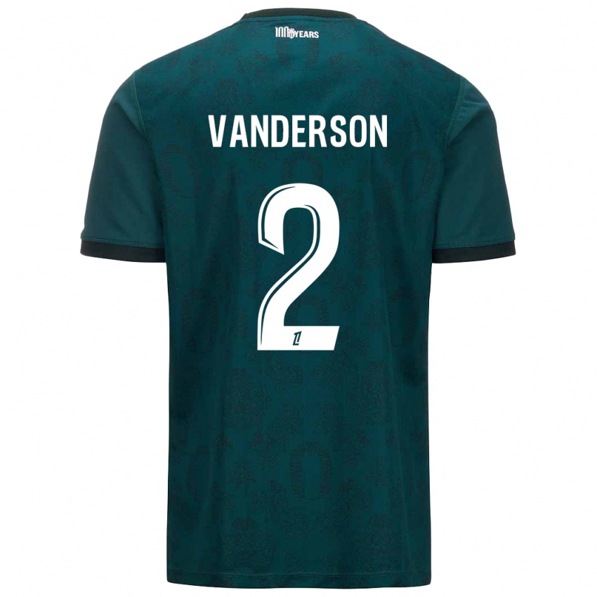 Bambino Maglia Vanderson #2 Verde Scuro Kit Gara Away 2024/25 Maglietta