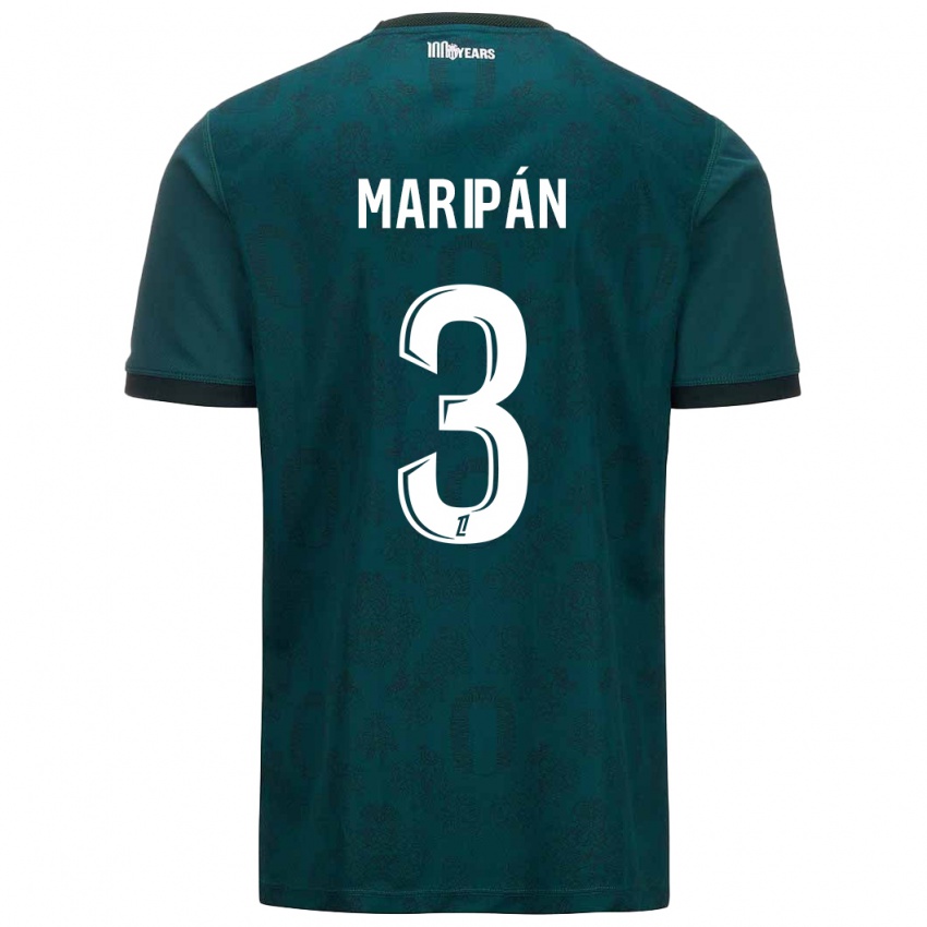 Bambino Maglia Guillermo Maripán #3 Verde Scuro Kit Gara Away 2024/25 Maglietta