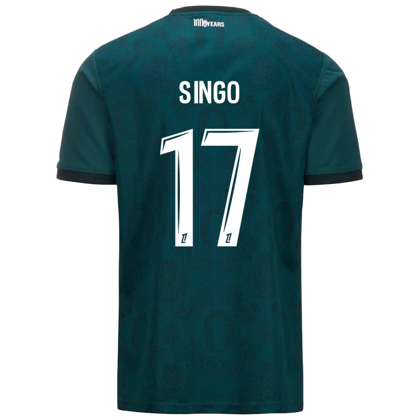 Bambino Maglia Wilfried Singo #17 Verde Scuro Kit Gara Away 2024/25 Maglietta