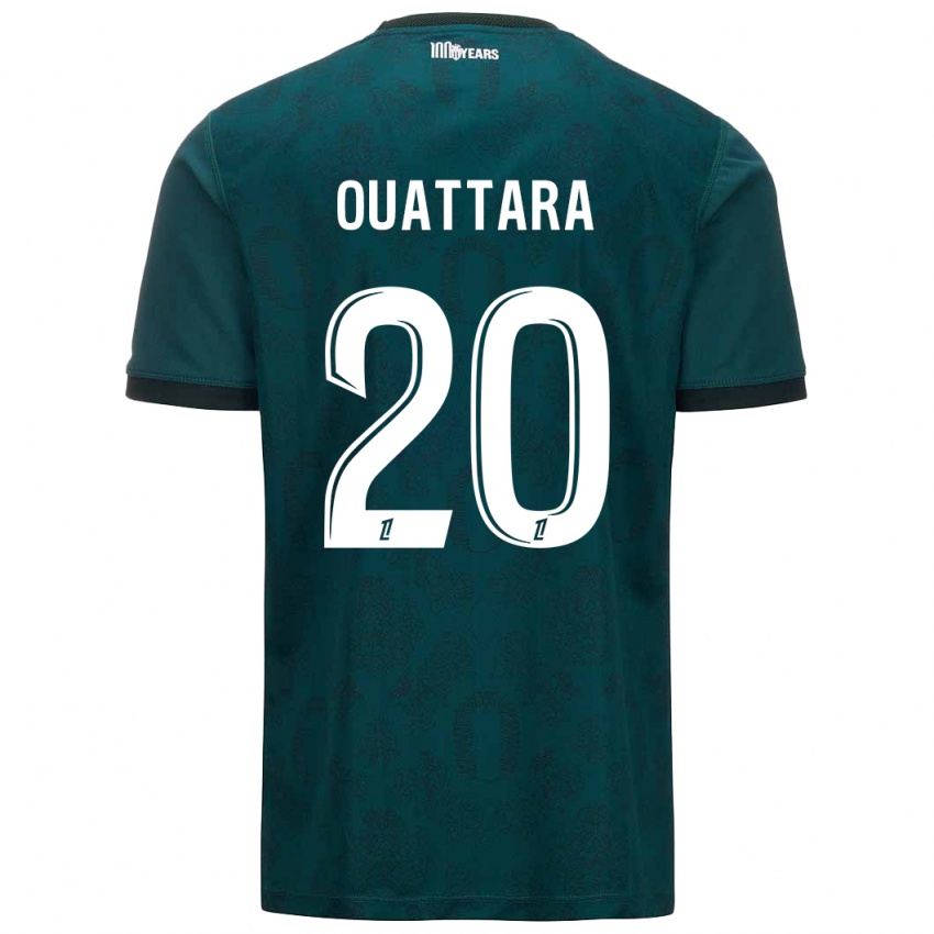 Bambino Maglia Kassoum Ouattara #20 Verde Scuro Kit Gara Away 2024/25 Maglietta