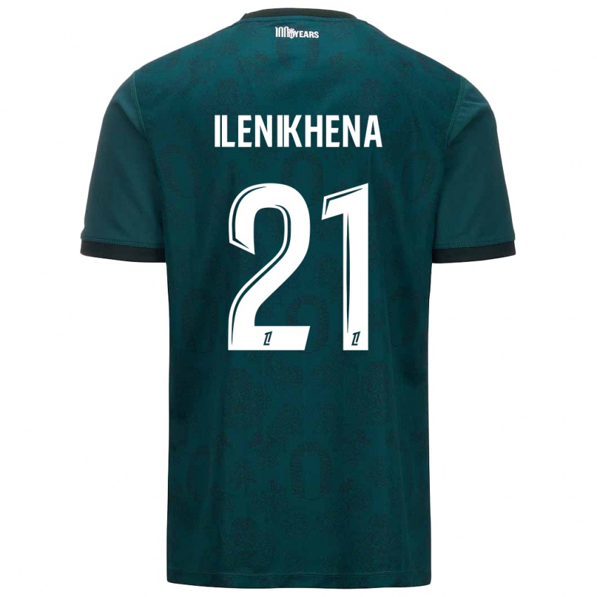 Bambino Maglia George Ilenikhena #21 Verde Scuro Kit Gara Away 2024/25 Maglietta