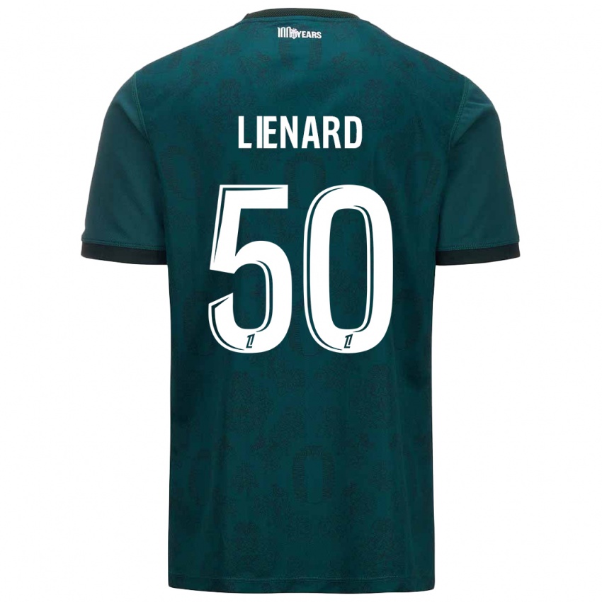 Bambino Maglia Yann Lienard #50 Verde Scuro Kit Gara Away 2024/25 Maglietta