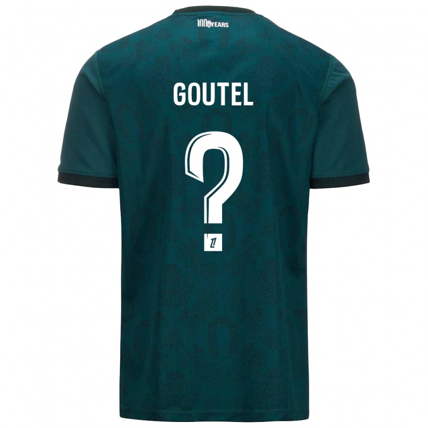 Bambino Maglia Farid Goutel #0 Verde Scuro Kit Gara Away 2024/25 Maglietta