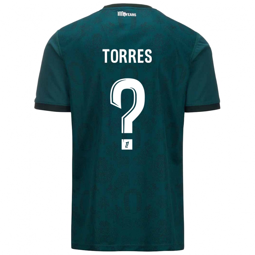 Bambino Maglia Jean Torres #0 Verde Scuro Kit Gara Away 2024/25 Maglietta