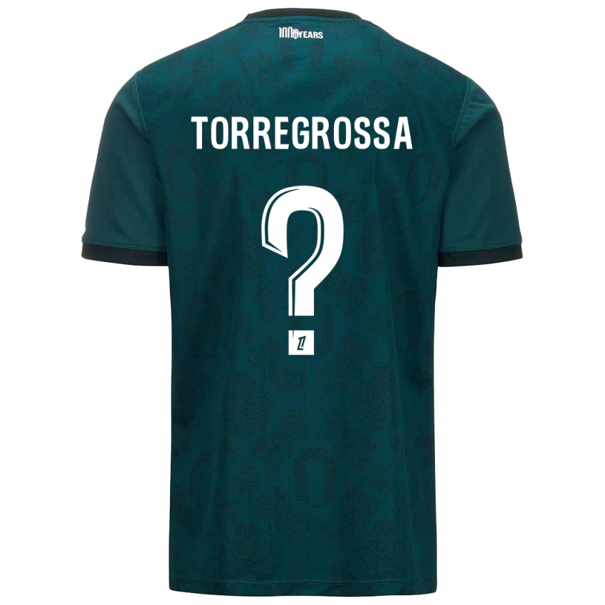 Bambino Maglia Hugo Torregrossa #0 Verde Scuro Kit Gara Away 2024/25 Maglietta