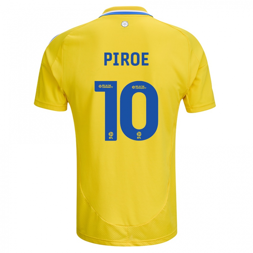 Bambino Maglia Joël Piroe #10 Giallo Blu Kit Gara Away 2024/25 Maglietta