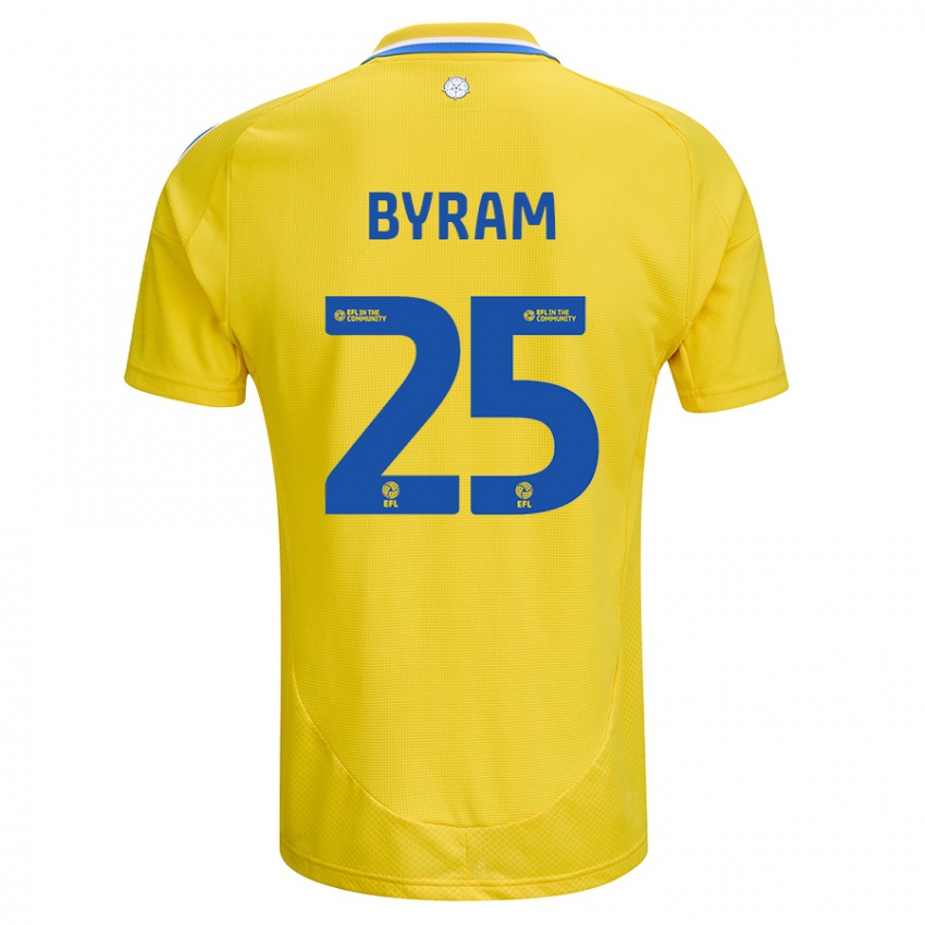 Bambino Maglia Sam Byram #25 Giallo Blu Kit Gara Away 2024/25 Maglietta