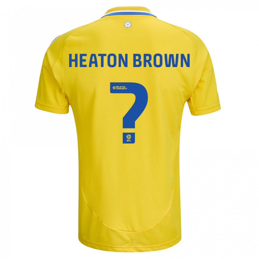 Bambino Maglia Heaton Brown #0 Giallo Blu Kit Gara Away 2024/25 Maglietta