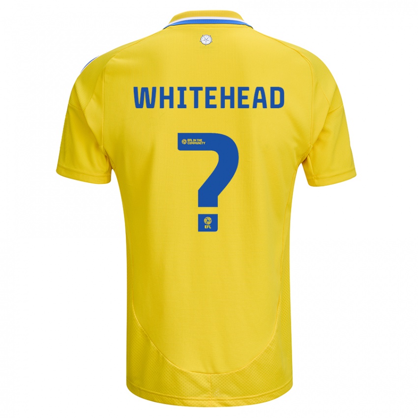 Bambino Maglia Louie Whitehead #0 Giallo Blu Kit Gara Away 2024/25 Maglietta