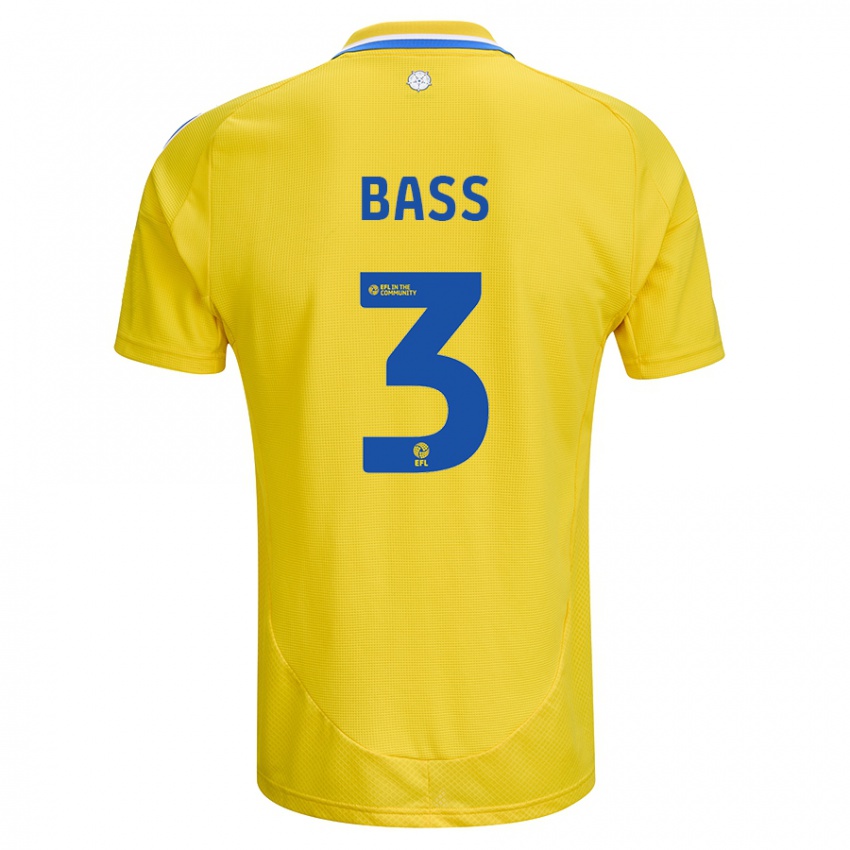 Bambino Maglia Rebekah Bass #3 Giallo Blu Kit Gara Away 2024/25 Maglietta