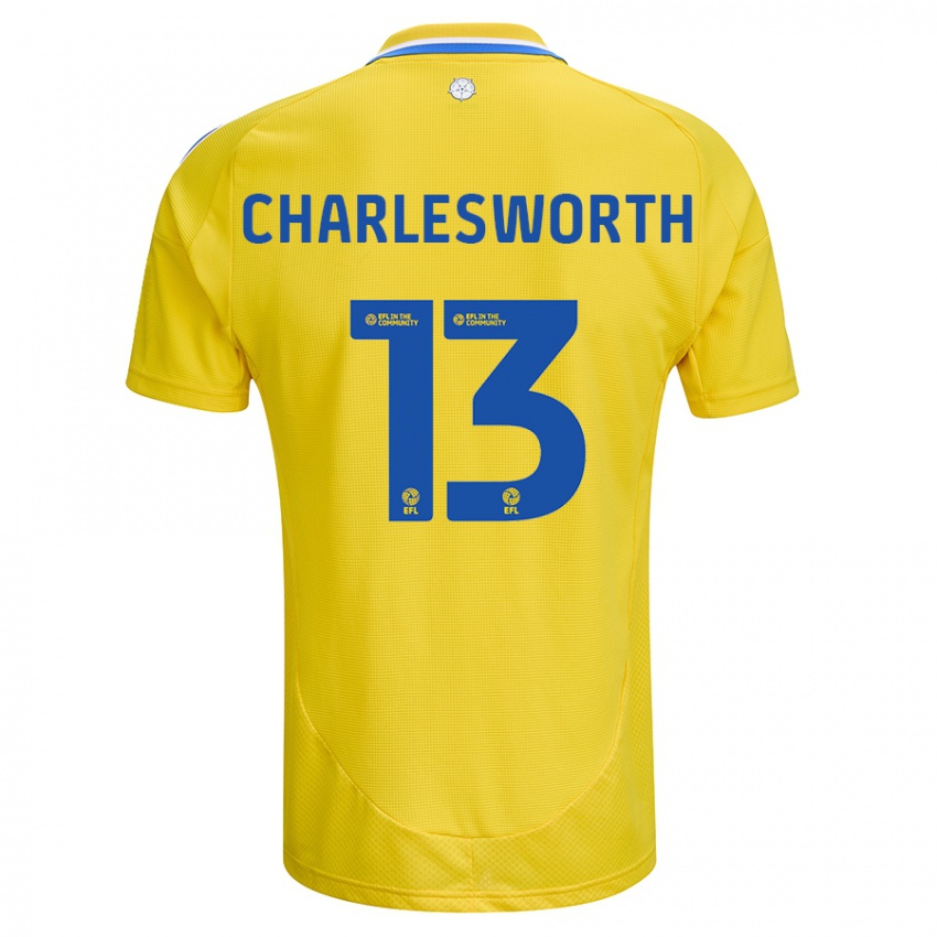 Bambino Maglia Millie Robshaw-Charlesworth #13 Giallo Blu Kit Gara Away 2024/25 Maglietta