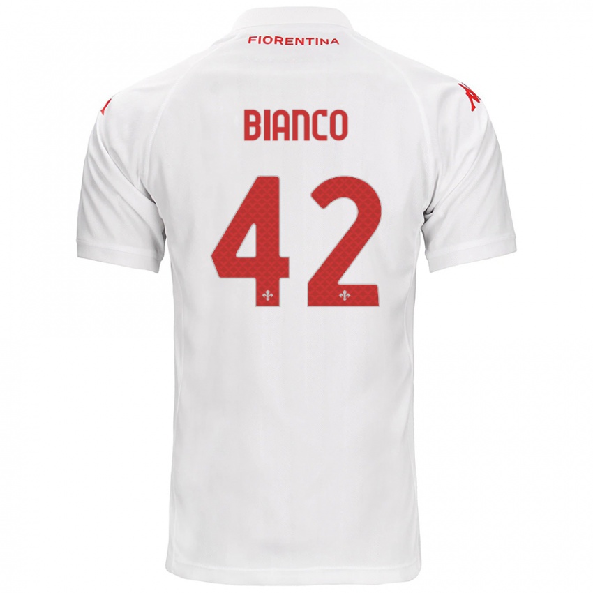 Bambino Maglia Alessandro Bianco #42 Bianco Kit Gara Away 2024/25 Maglietta