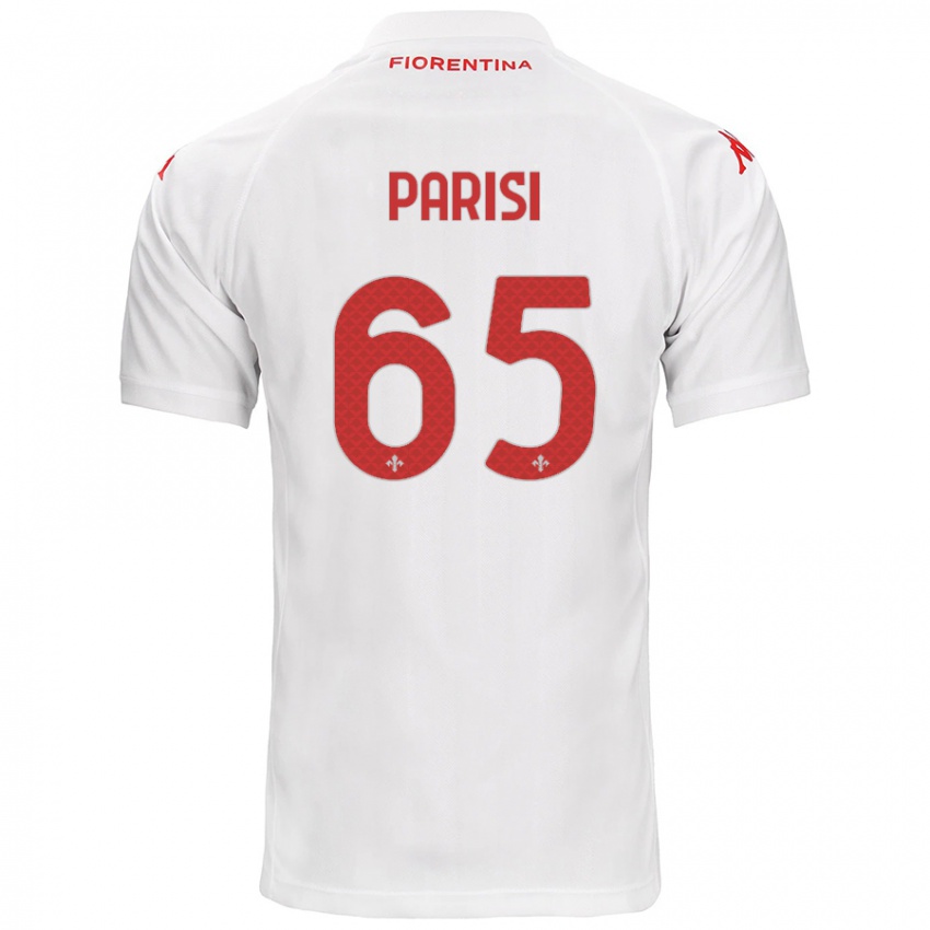 Bambino Maglia Fabiano Parisi #65 Bianco Kit Gara Away 2024/25 Maglietta