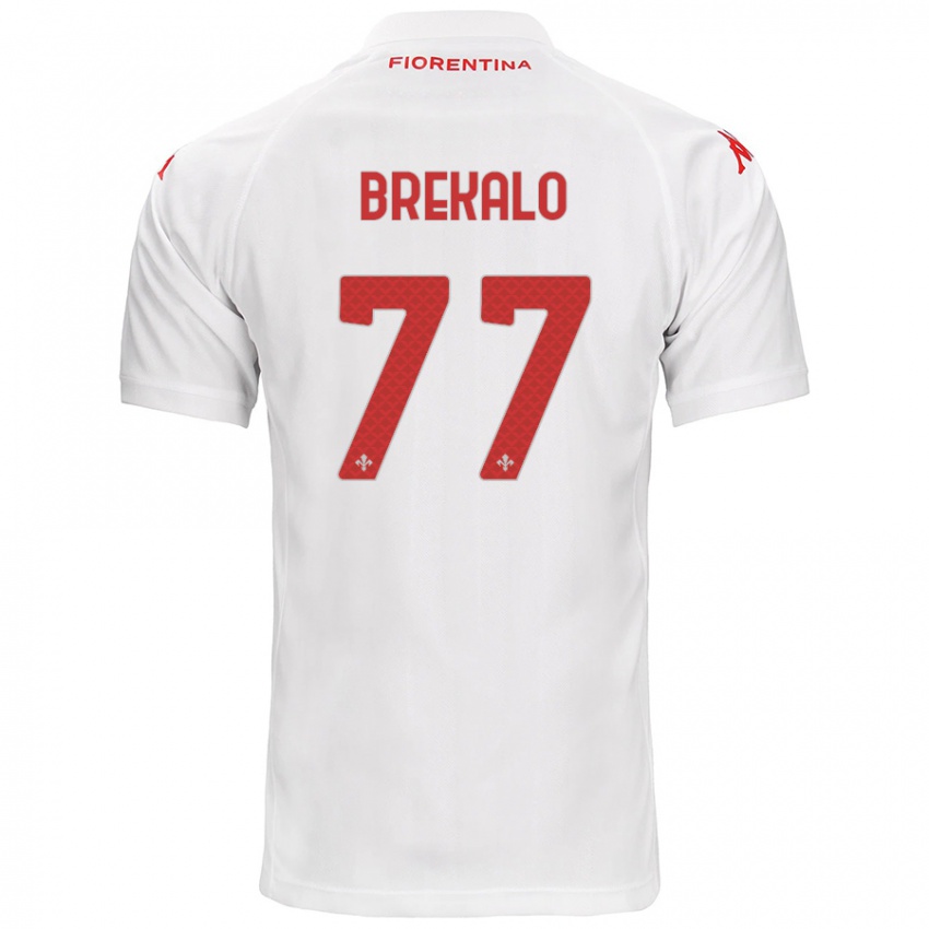 Bambino Maglia Josip Brekalo #77 Bianco Kit Gara Away 2024/25 Maglietta