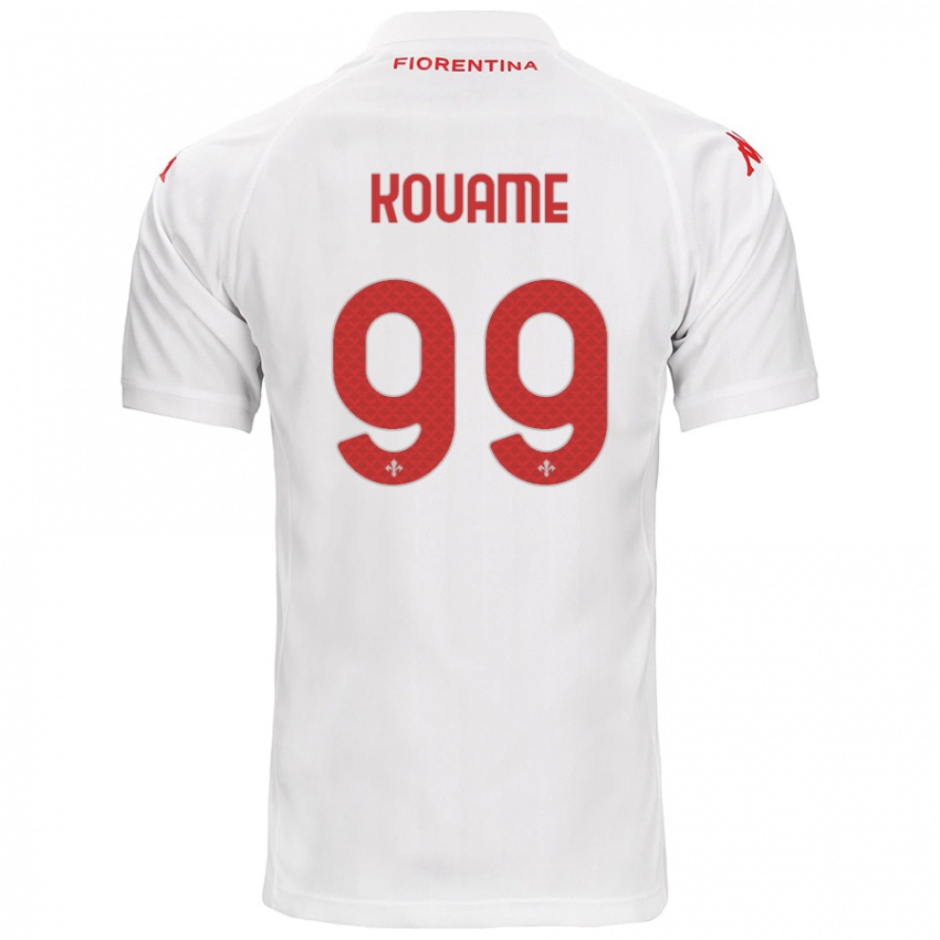 Bambino Maglia Christian Kouamé #99 Bianco Kit Gara Away 2024/25 Maglietta