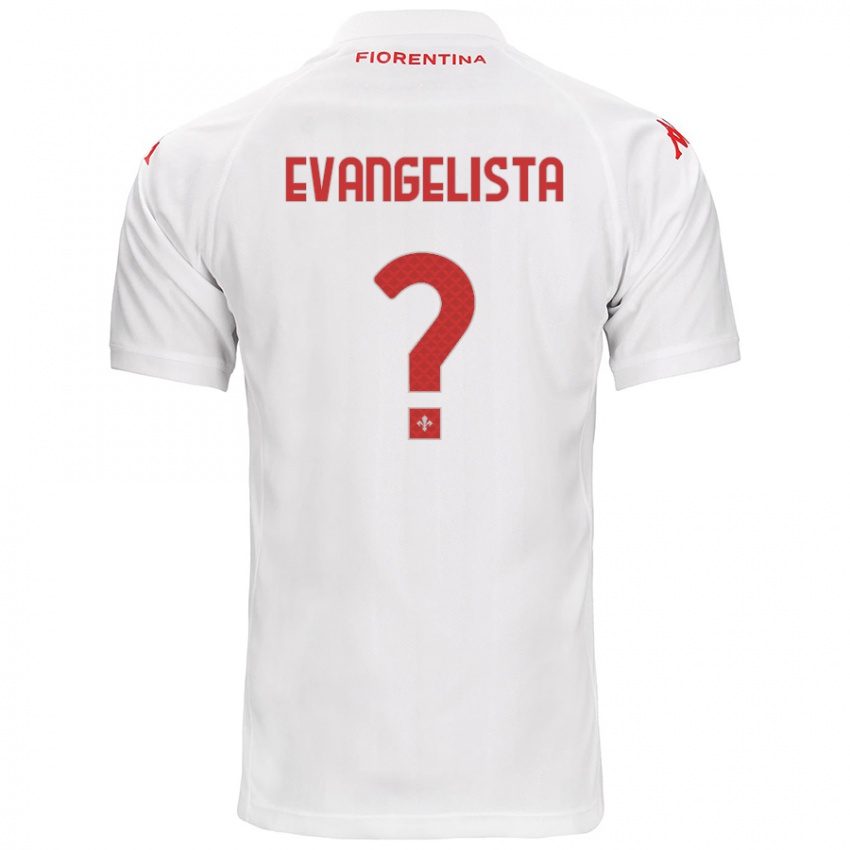 Bambino Maglia Carlo Evangelista #0 Bianco Kit Gara Away 2024/25 Maglietta