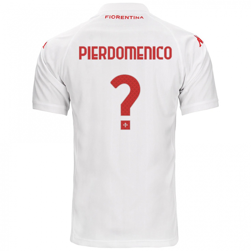 Bambino Maglia Jacopo Di Pierdomenico #0 Bianco Kit Gara Away 2024/25 Maglietta