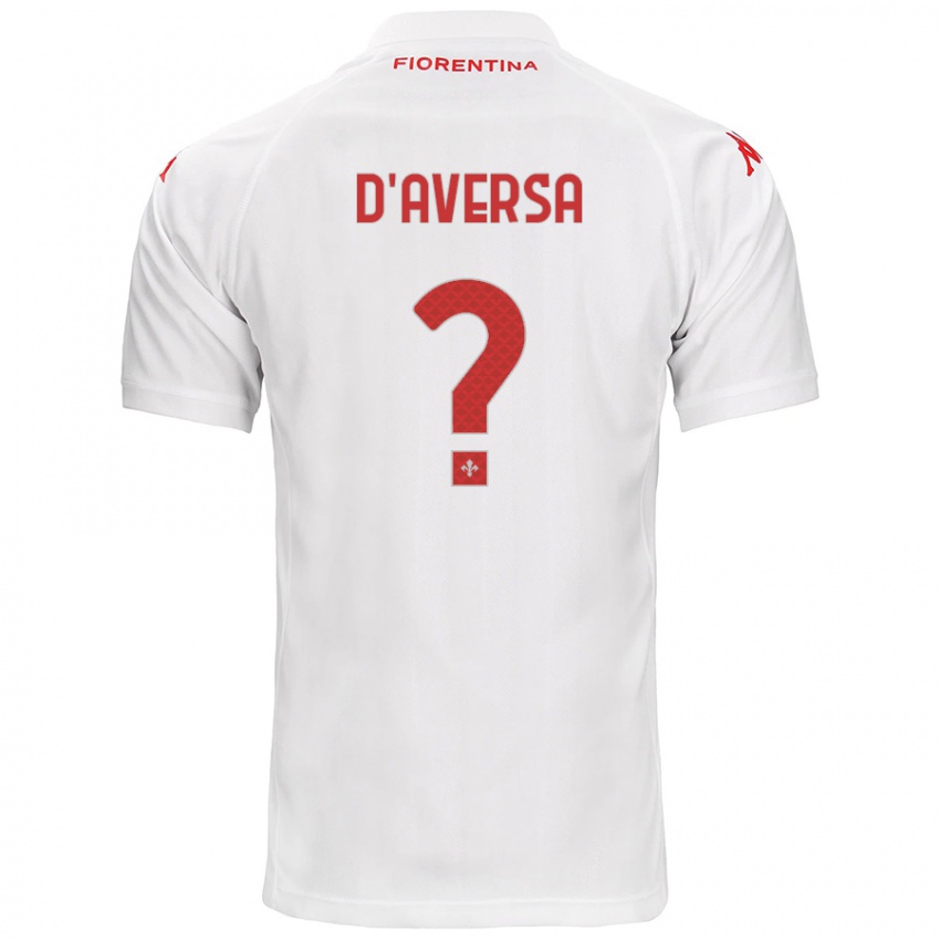 Bambino Maglia Simone D'aversa #0 Bianco Kit Gara Away 2024/25 Maglietta