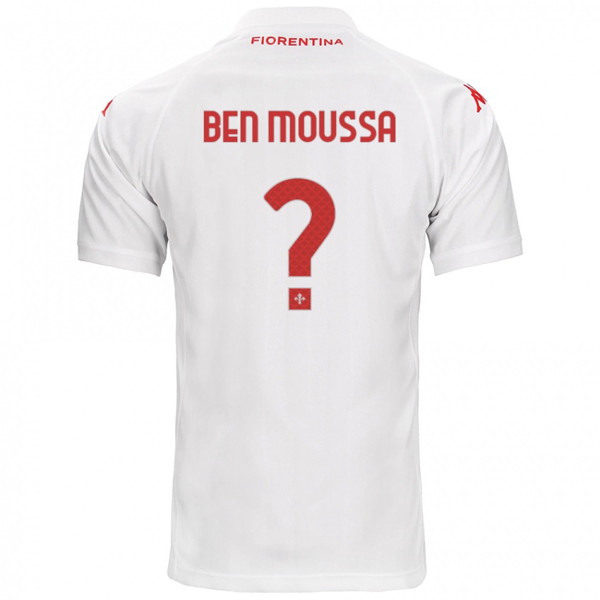 Bambino Maglia Mehdi Ben Moussa #0 Bianco Kit Gara Away 2024/25 Maglietta