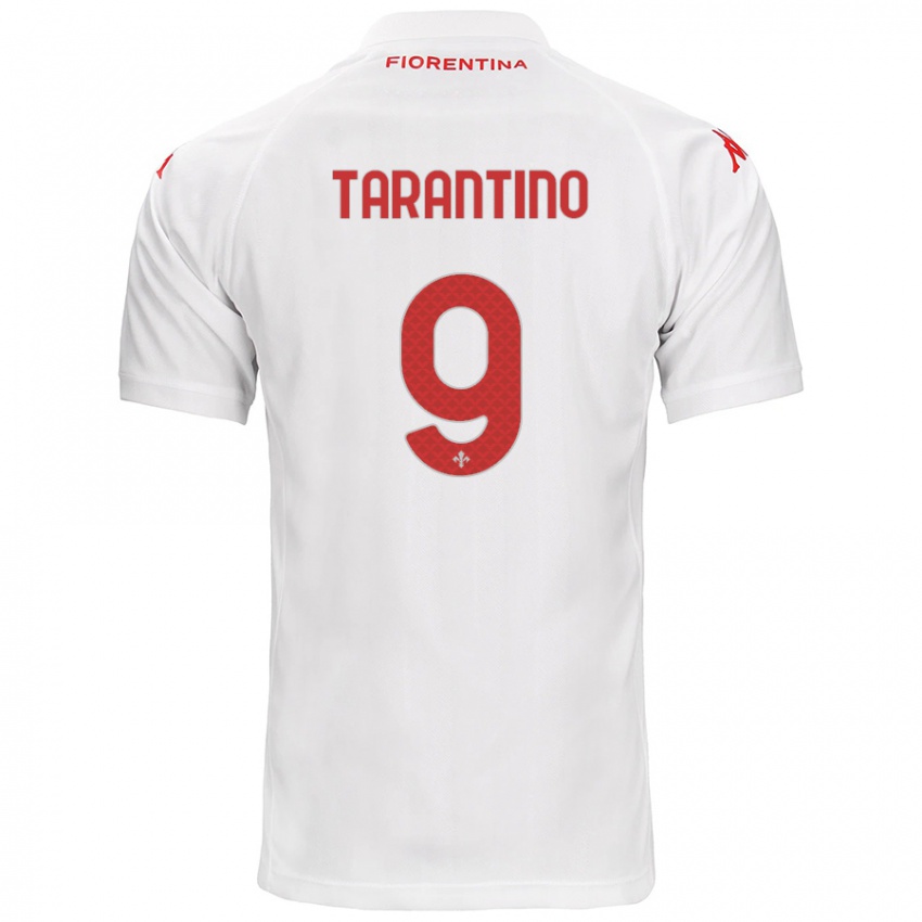 Bambino Maglia Jacopo Tarantino #9 Bianco Kit Gara Away 2024/25 Maglietta