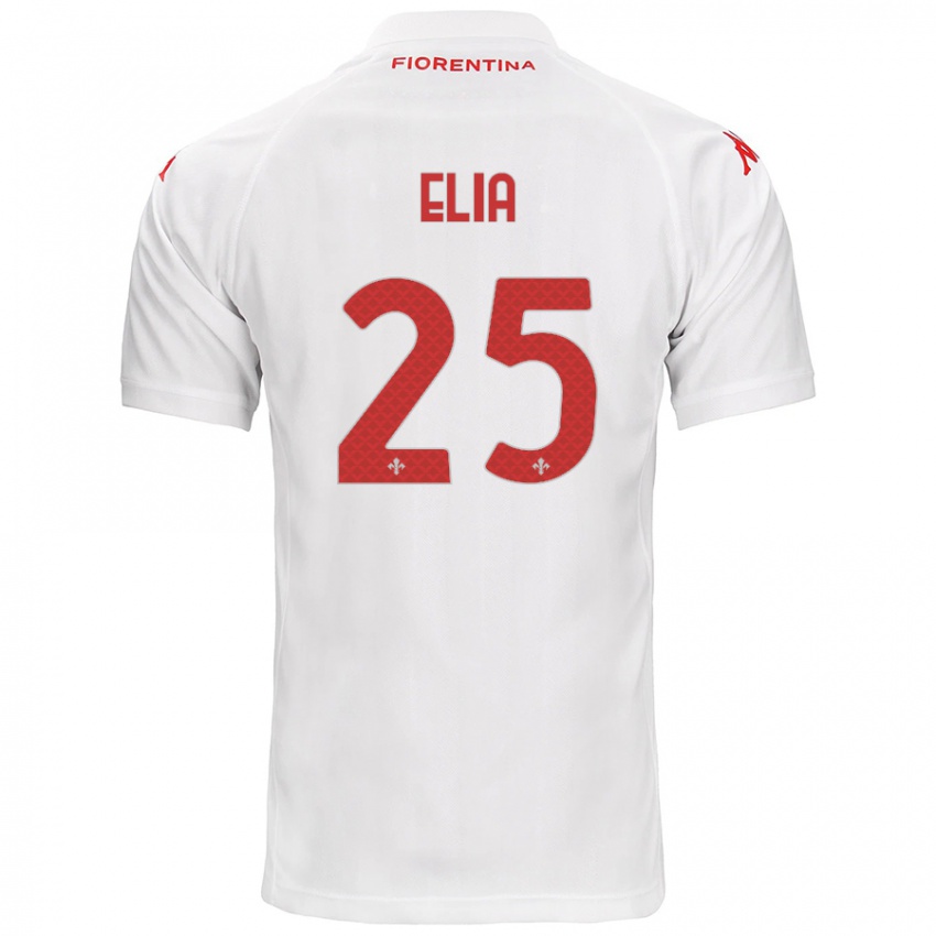 Bambino Maglia Mirko Elia #25 Bianco Kit Gara Away 2024/25 Maglietta