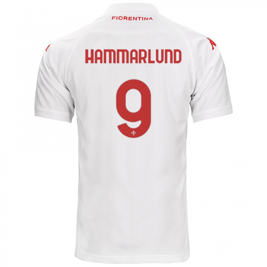 Bambino Maglia Pauline Hammarlund #9 Bianco Kit Gara Away 2024/25 Maglietta