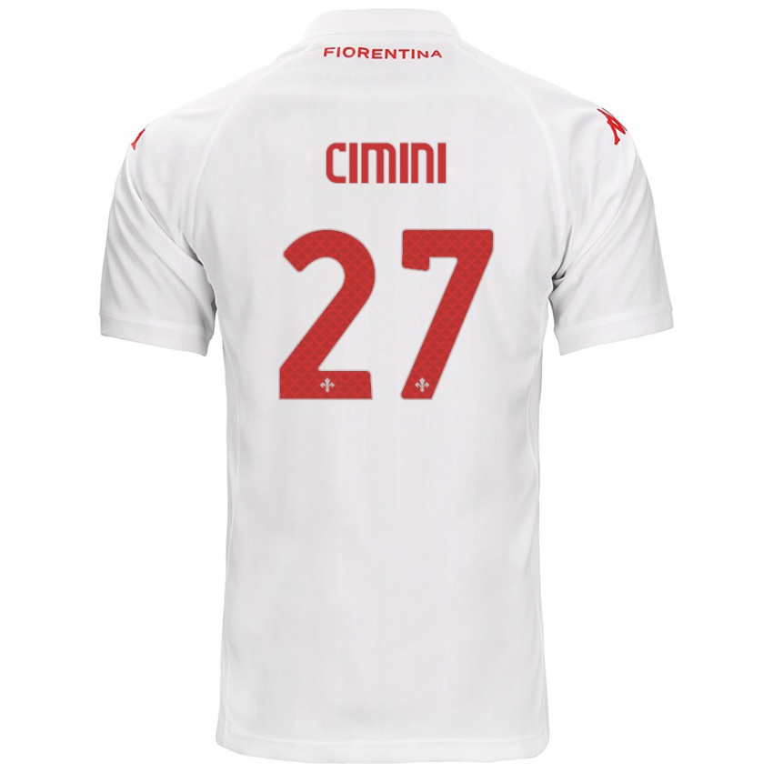 Bambino Maglia Linda Tucceri Cimini #27 Bianco Kit Gara Away 2024/25 Maglietta