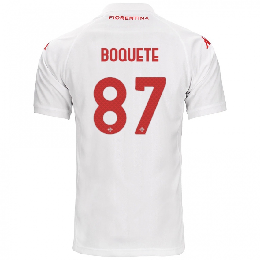 Bambino Maglia Veronica Boquete #87 Bianco Kit Gara Away 2024/25 Maglietta